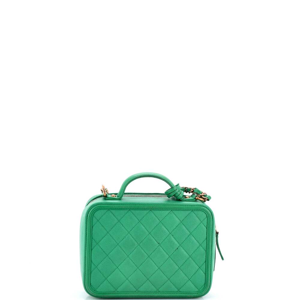 Chanel Filigree Vanity Case Quilted #257274C38B - Picture 3 of 8